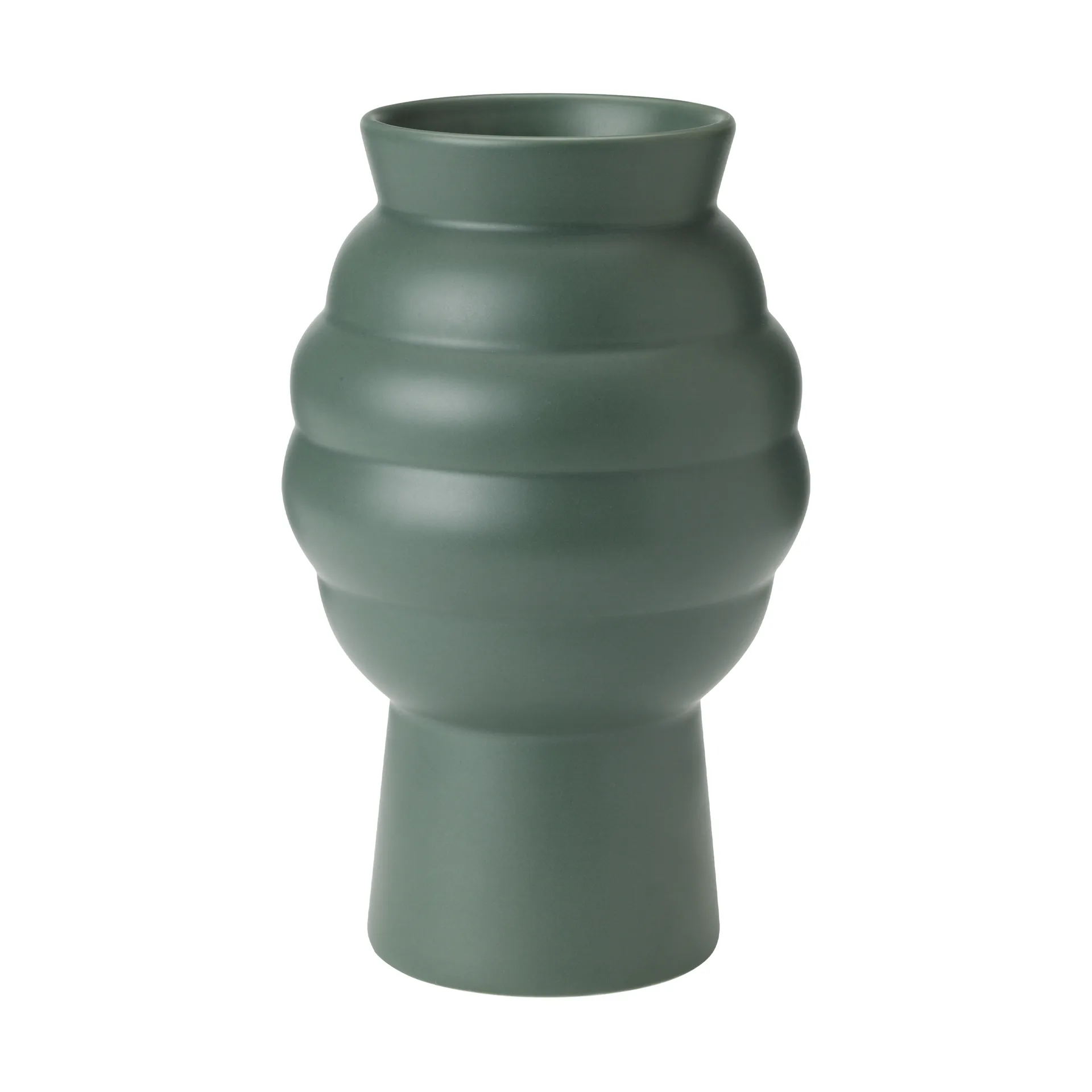 Tortus Archie Vase No2 23,5 cm, Dark green Knabstrup Keramik