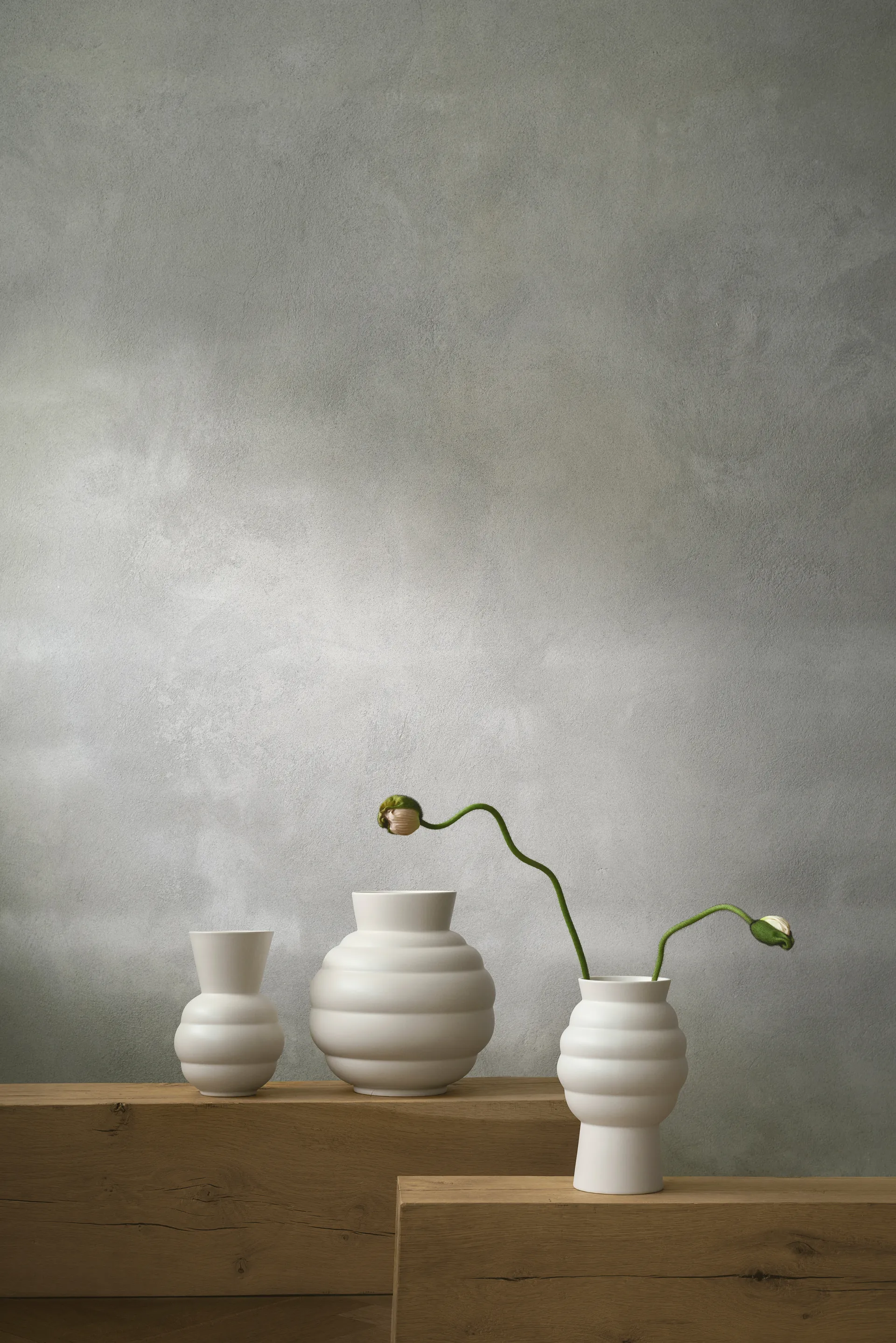 Tortus Archie Vase No2 23,5 cm, Weiß Knabstrup Keramik