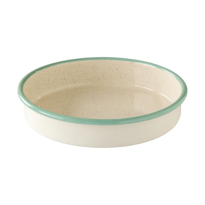 Kockums Auflaufform - Cream Lux-grün, rund, Ø24 cm - Kockums Jernverk