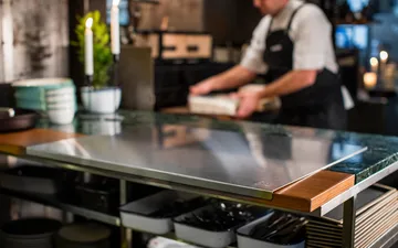 Kockums Backbrett Edelstahl - 60 x 47,5 cm - Kockums Jernverk