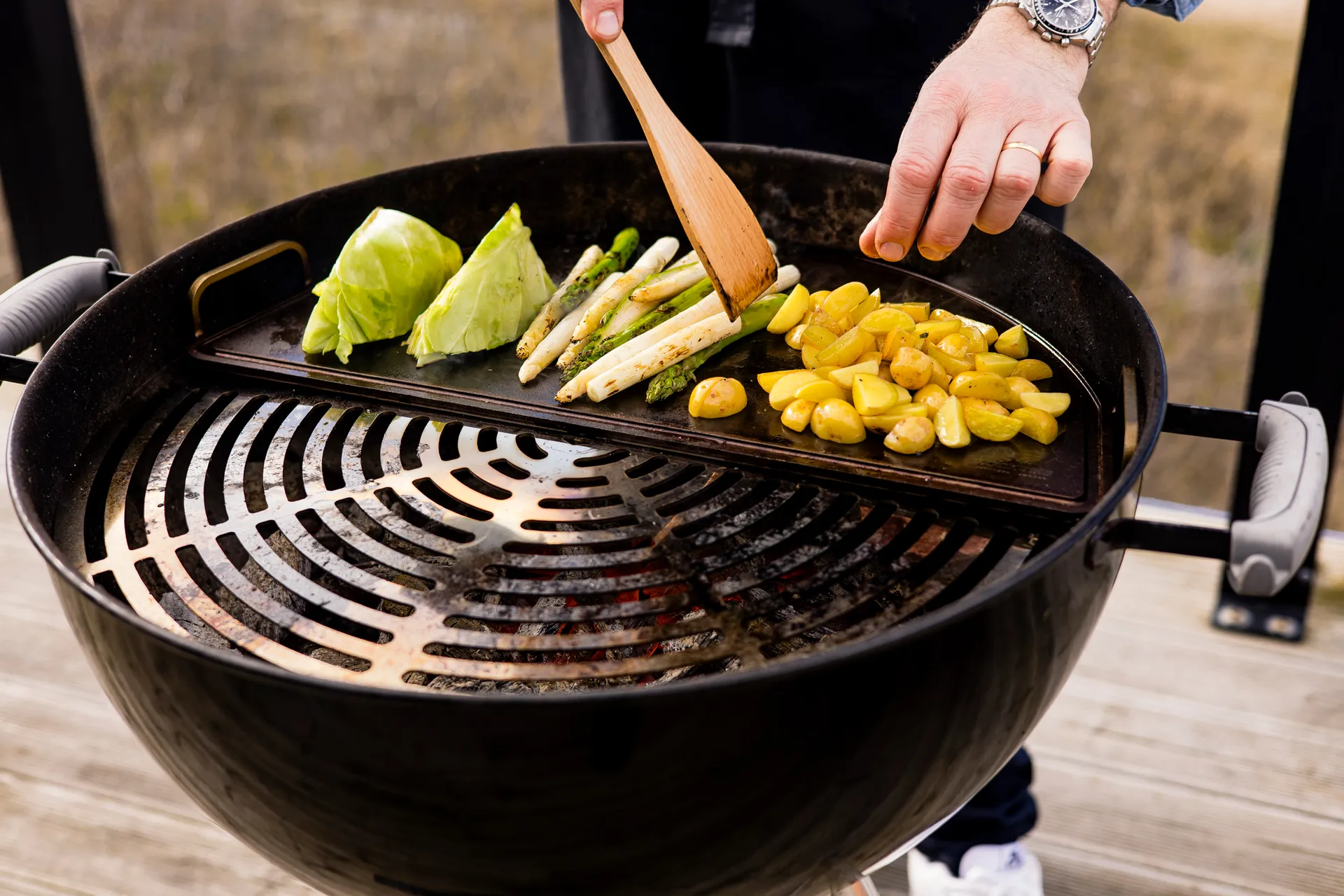 Kockums Grillplatte, Schwarz, halbrund, 55 cm Kockums Jernverk