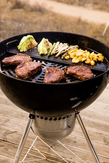 Kockums Grillplatte - Schwarz, halbrund, 55 cm - Kockums Jernverk