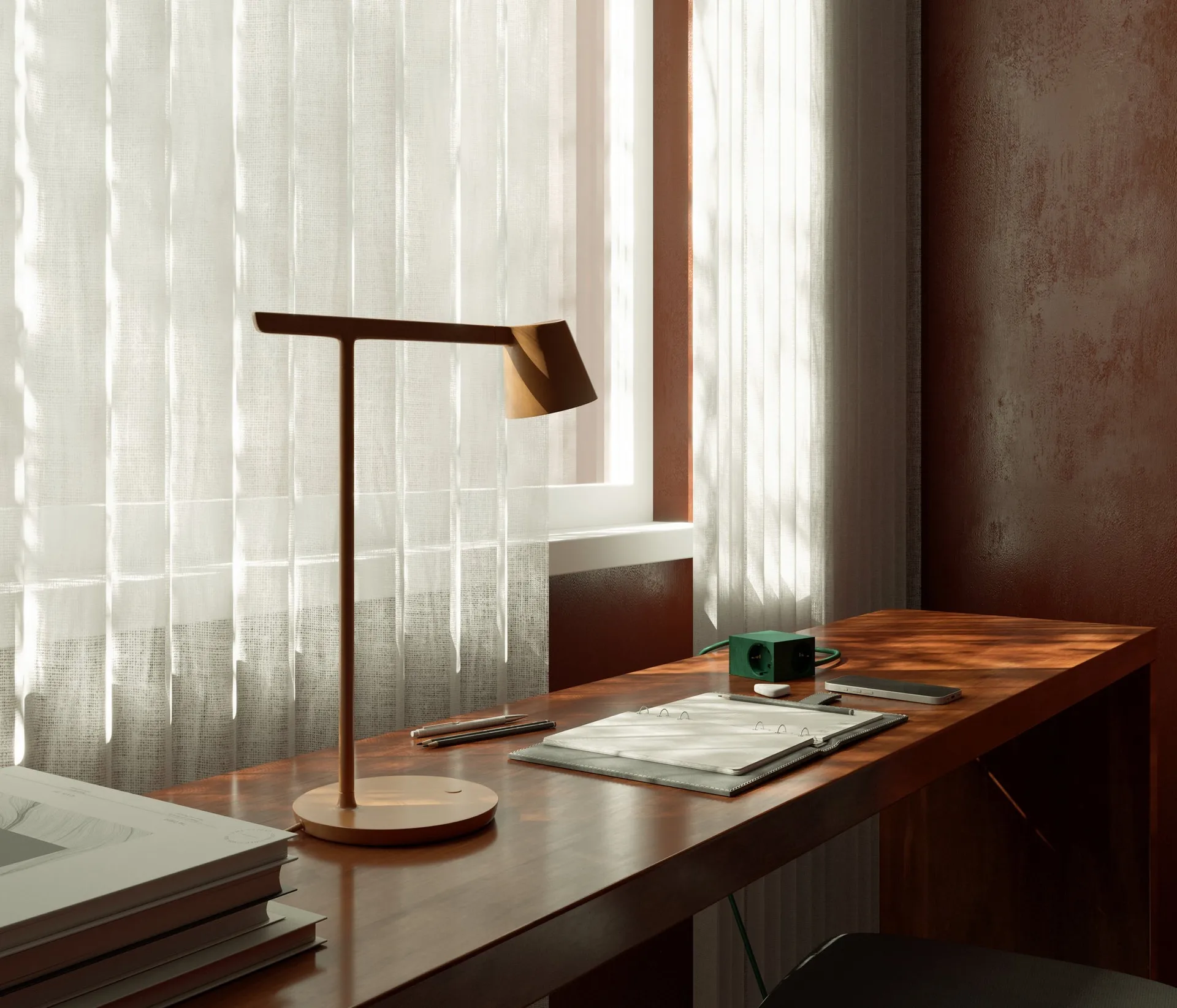 Cuboid Steckdose 2 m, Dark Green Kord