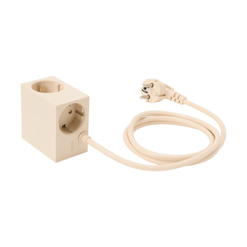 Cuboid Steckdose 2 m - Pearled Ivory - Kord