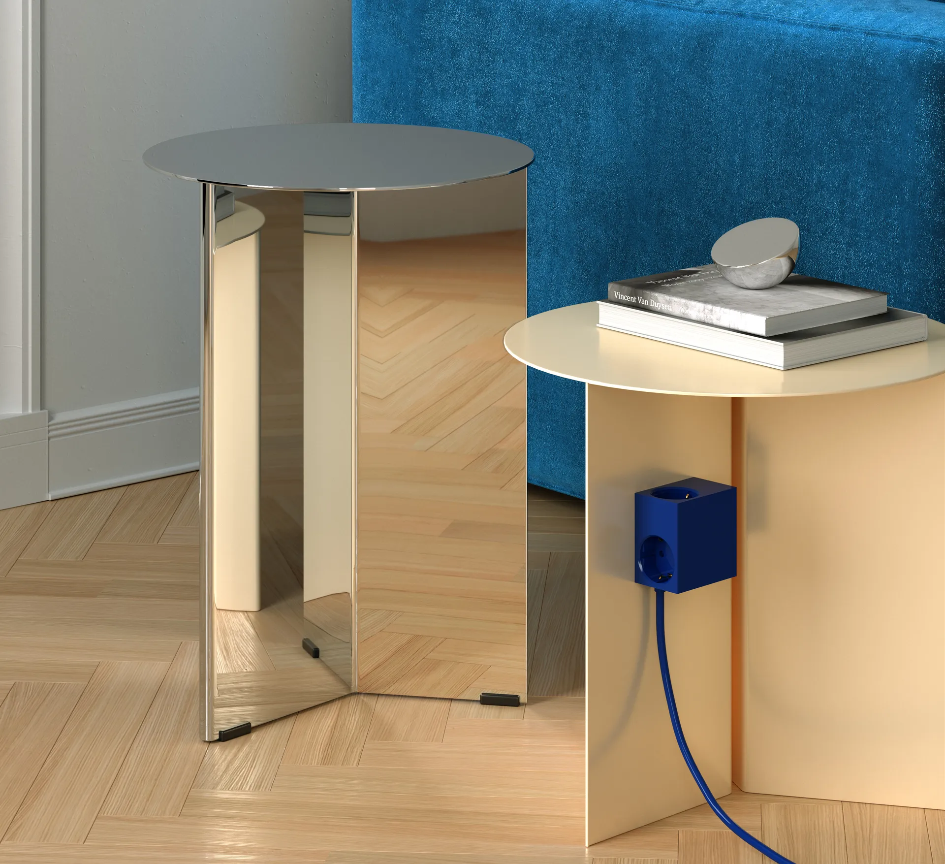 Cuboid+ Steckdose USB-C 30W 2 m, Catalina Blue Kord