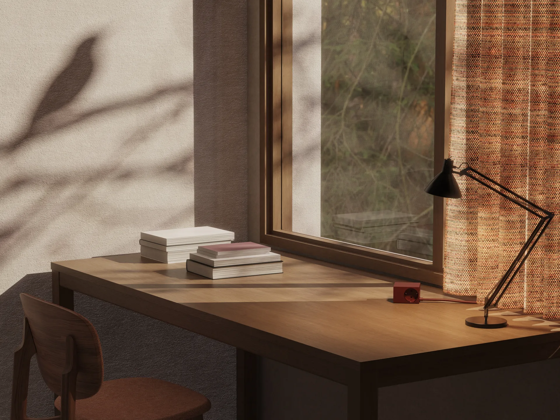 Cuboid+ Steckdose USB-C 30W 2 m, Fired Brick Kord