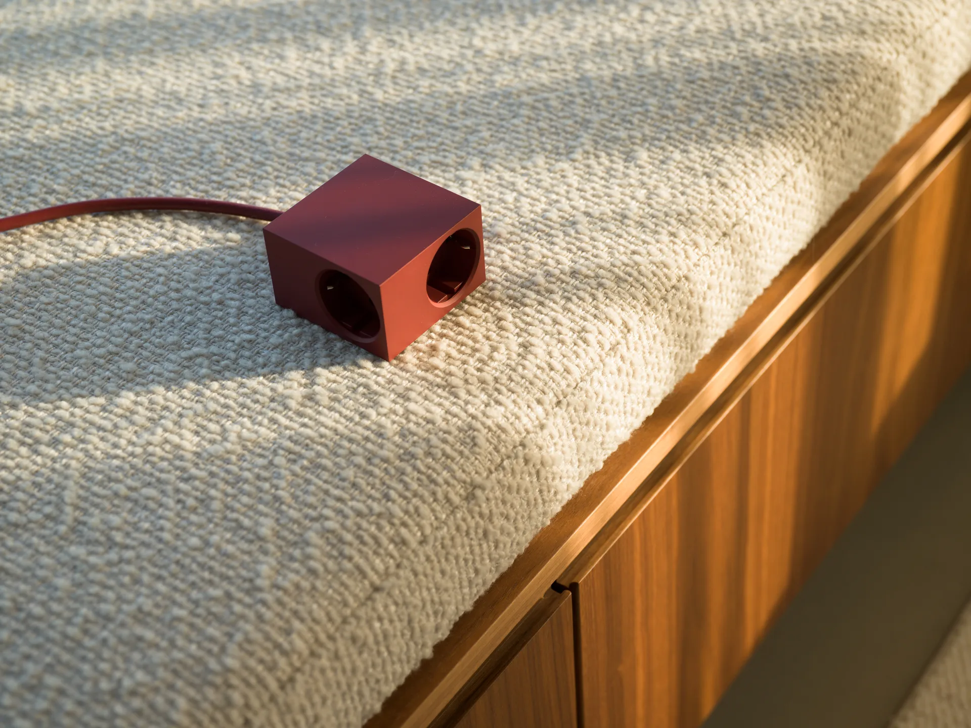 Cuboid+ Steckdose USB-C 30W 2 m, Fired Brick Kord