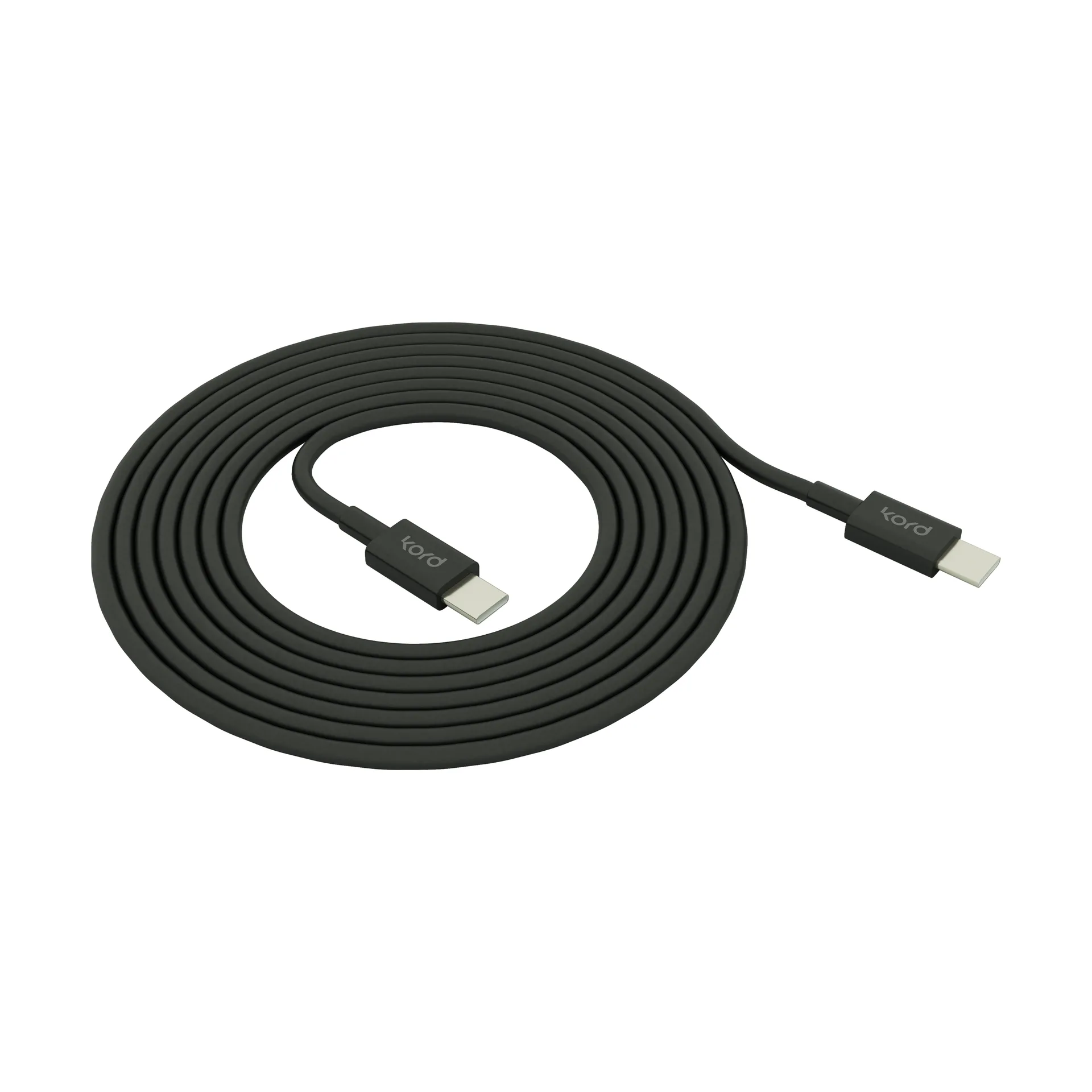 Kord USB-C zu USB-C Ladekabel 1,8 m, Black Kord
