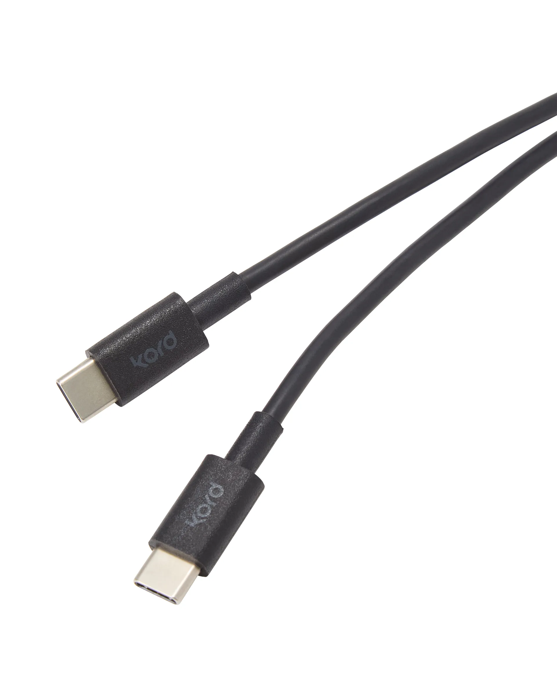 Kord USB-C zu USB-C Ladekabel 1,8 m, Black Kord