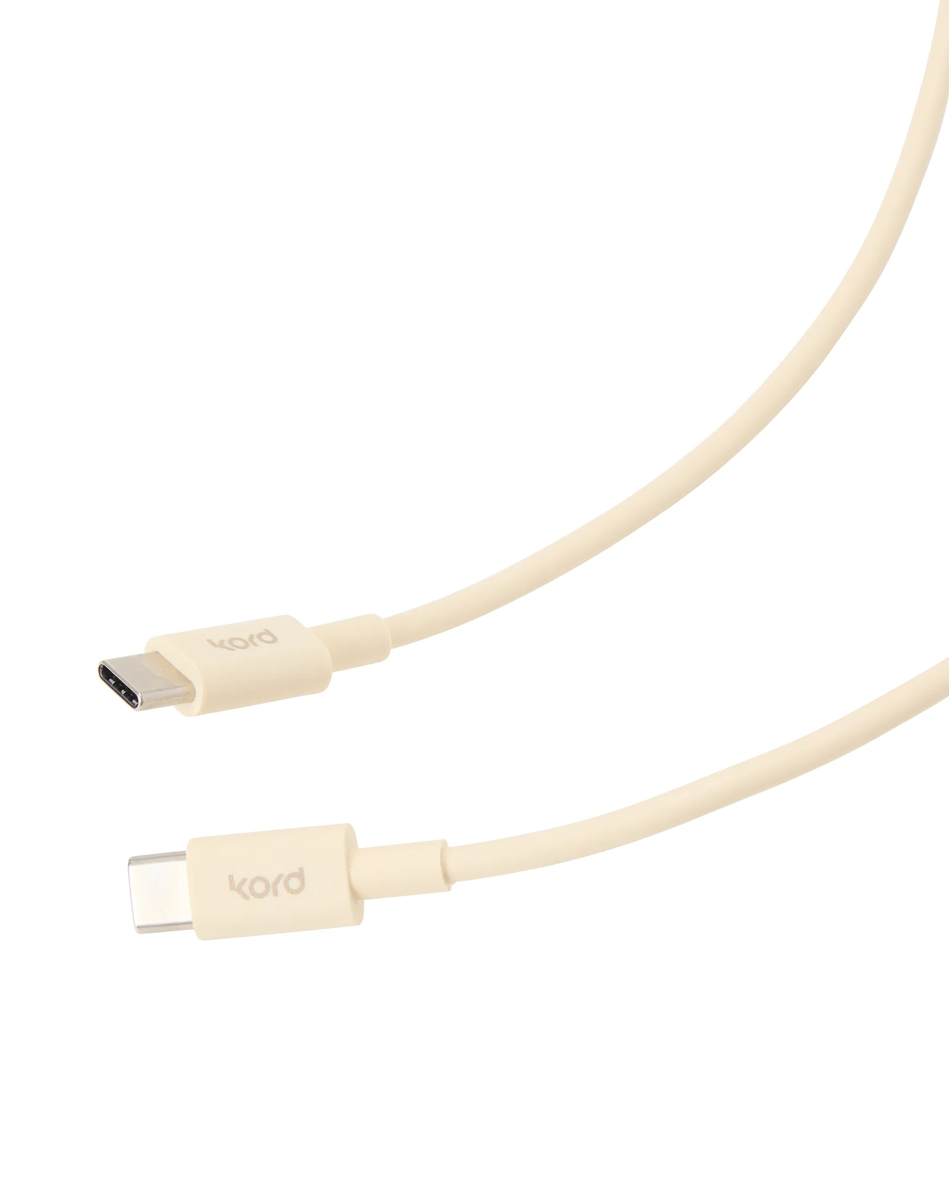 Kord USB-C zu USB-C Ladekabel 1,8 m, Pearled Ivory Kord