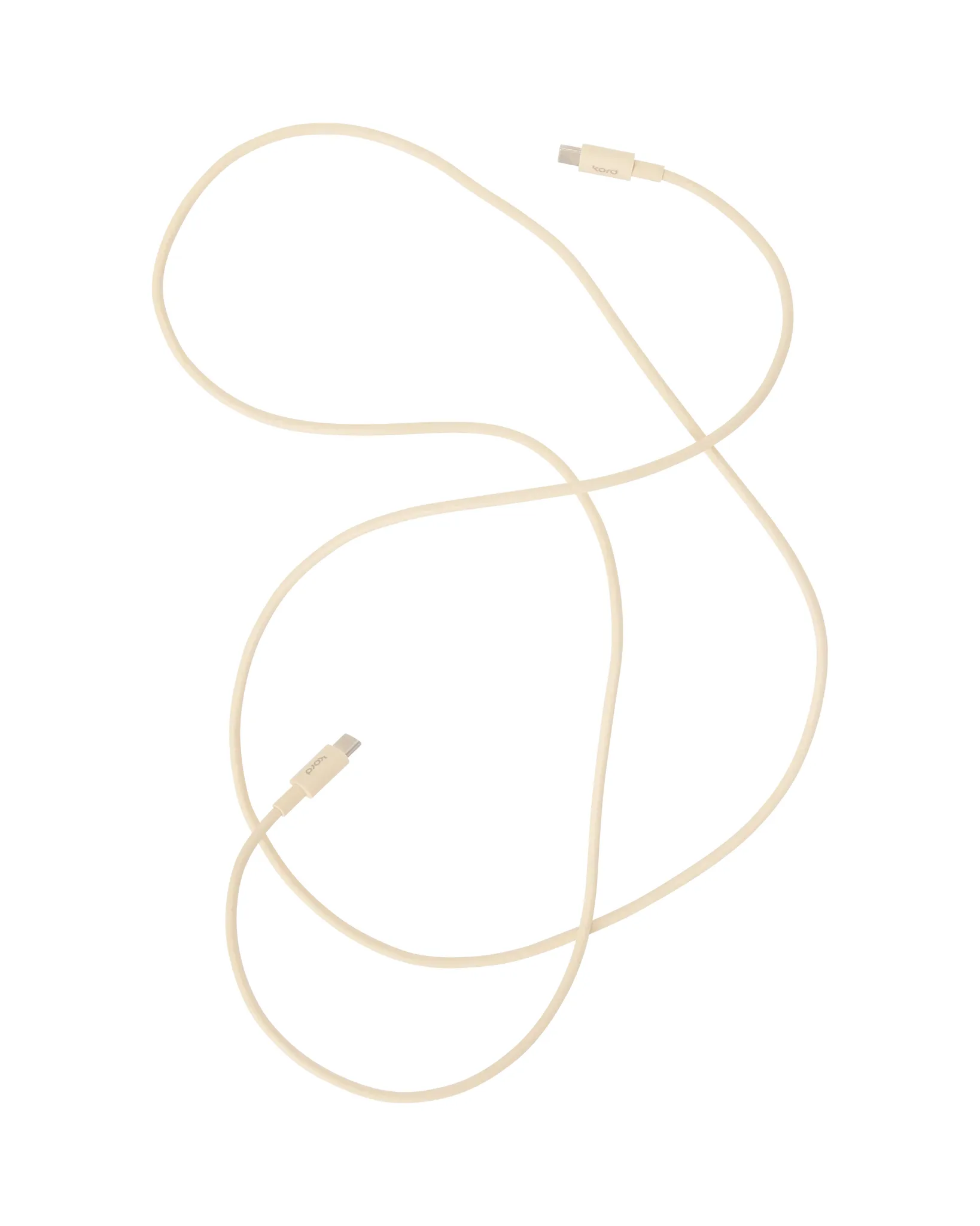 Kord USB-C zu USB-C Ladekabel 1,8 m, Pearled Ivory Kord