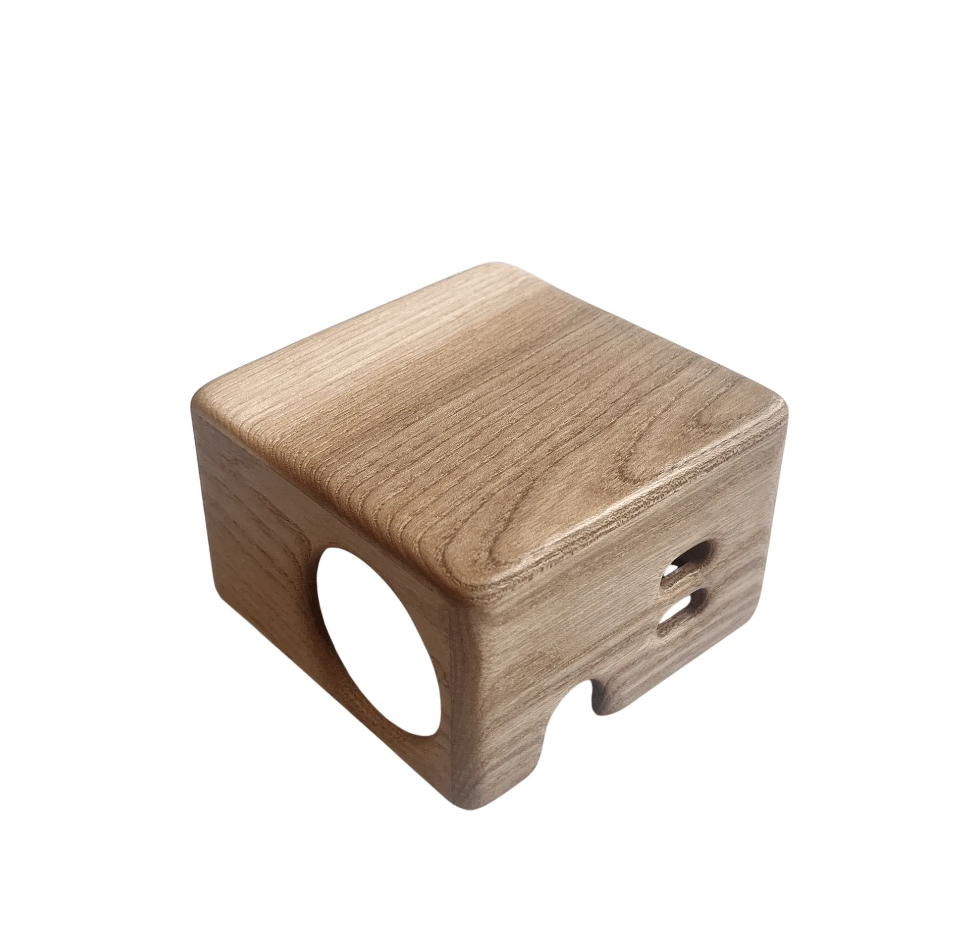 Kord x Bark woodencase-Hülle für Cuboid+ Steckdosenleiste, Rinde Kord