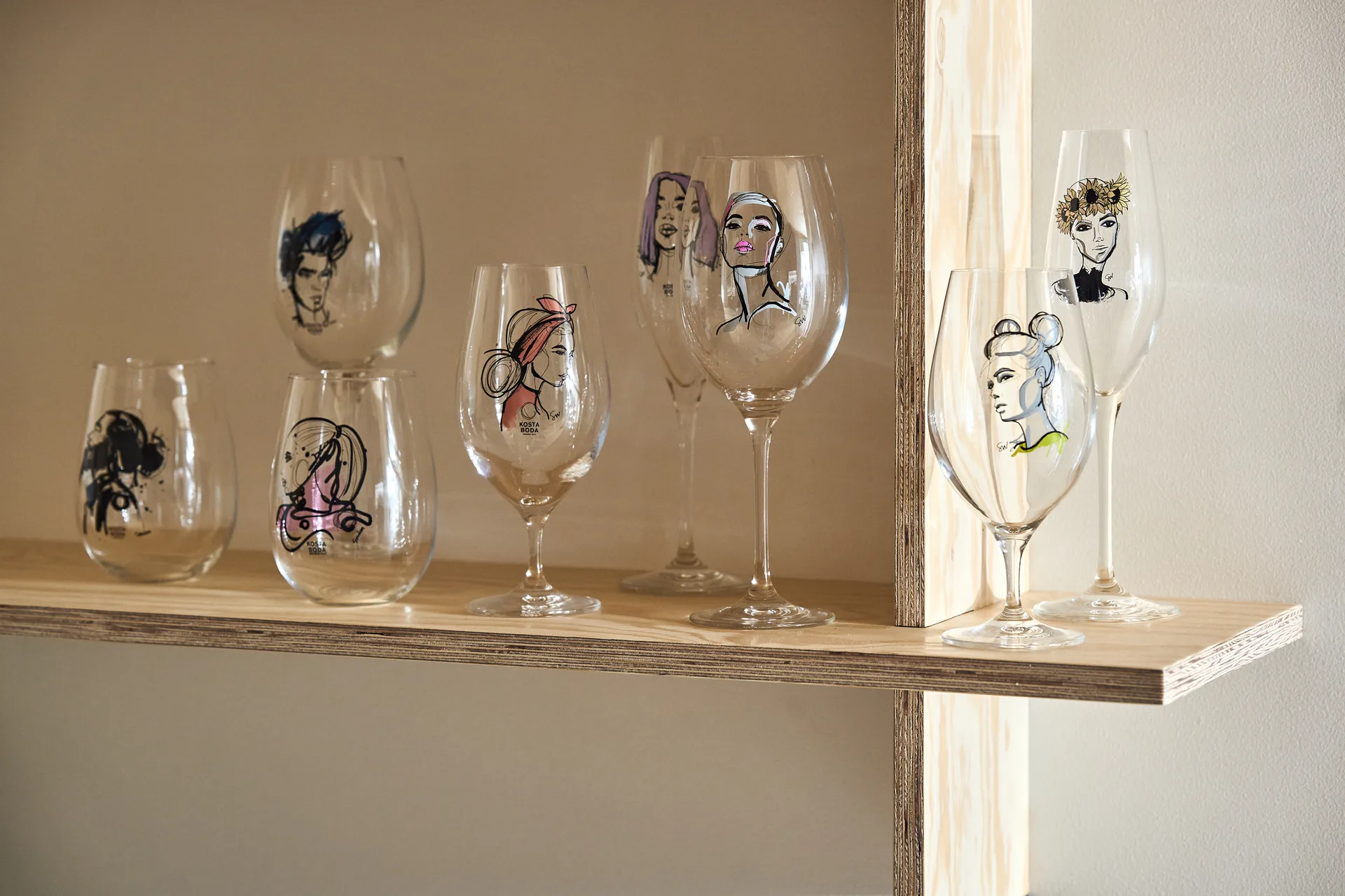 All about you Weinglas 52 cl 2er Pack, Miss him (blau) Kosta Boda