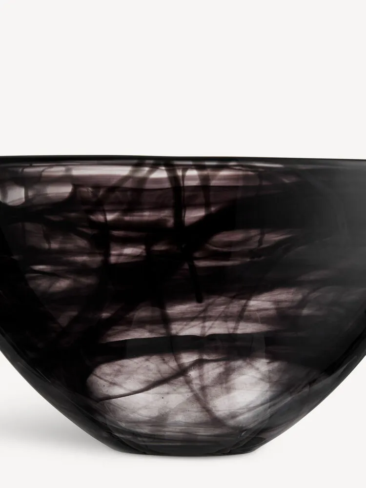 Contrast Schale 230 mm, Schwarz-schwarz Kosta Boda