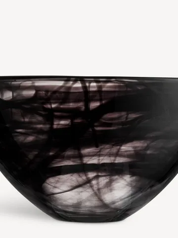 Contrast Schale 230 mm - Schwarz-schwarz - Kosta Boda