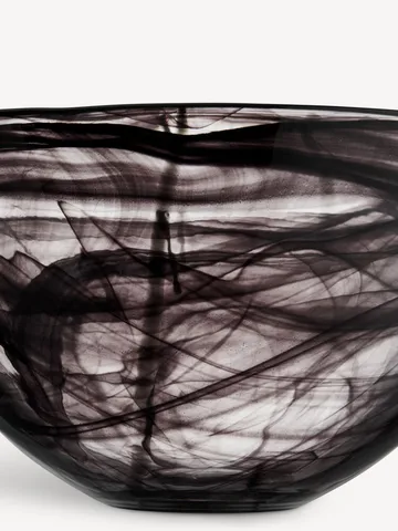 Contrast Schale 350 mm - Schwarz-schwarz - Kosta Boda