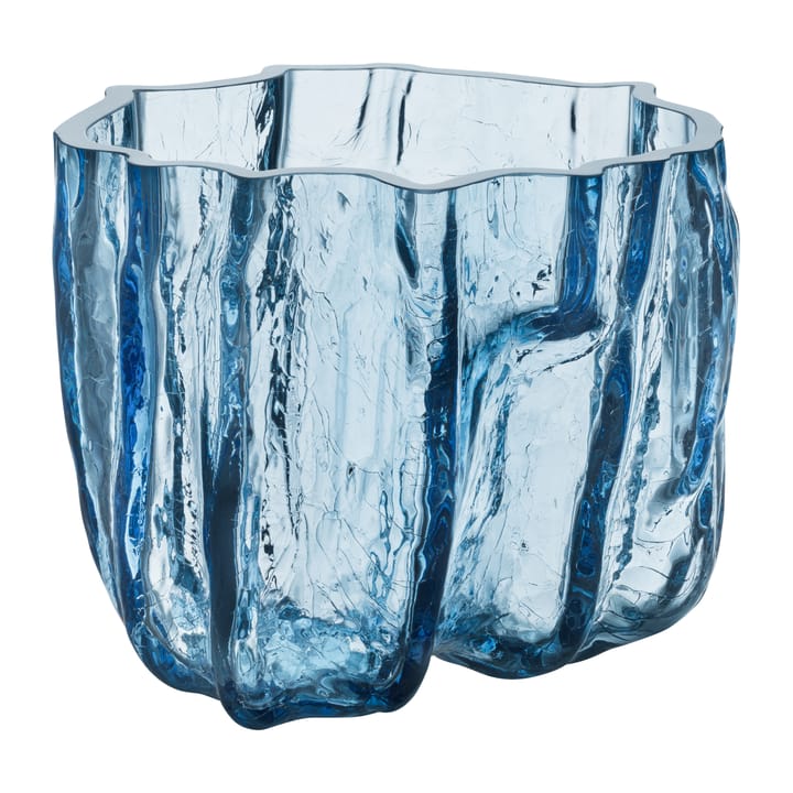 Crackle Vase 175mm, Rundes Glas Kosta Boda