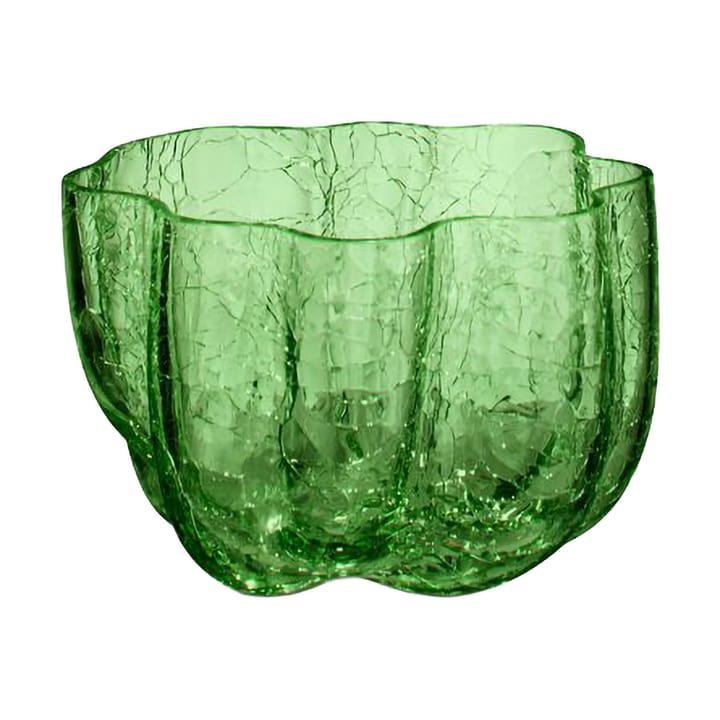 Crackle Windlicht 5,8 cm - Dunkelgrün - Kosta Boda