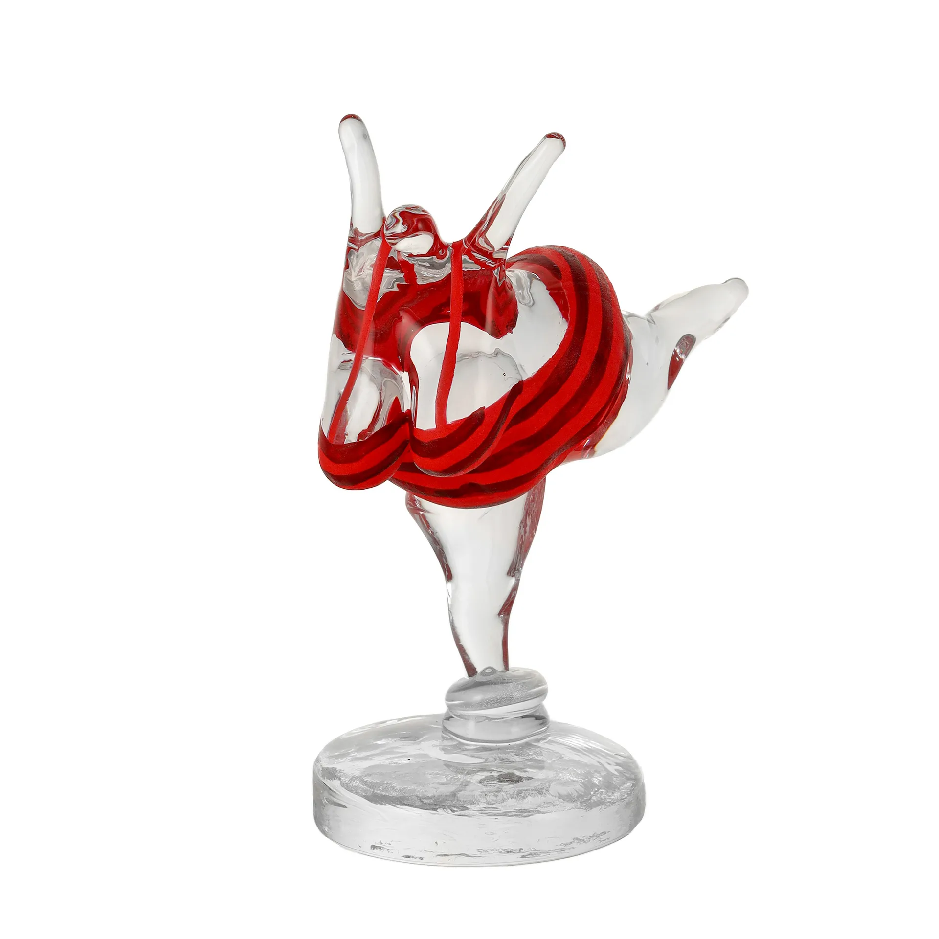 KE Badeglück Glasskulptur, Rot Kosta Boda