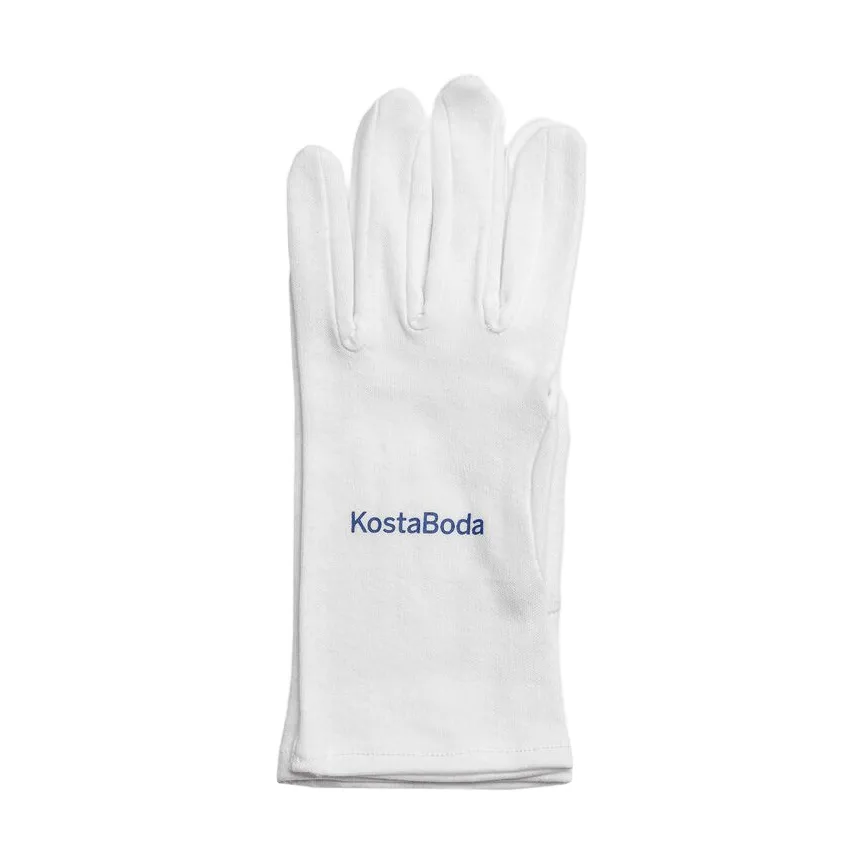 Kosta Boda glass care Handschuh, Weiß, medium Kosta Boda