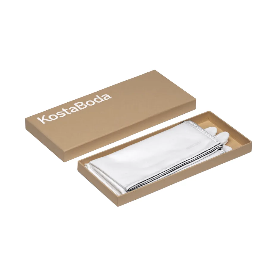 Kosta Boda glass care set box, Weiß, medium Kosta Boda
