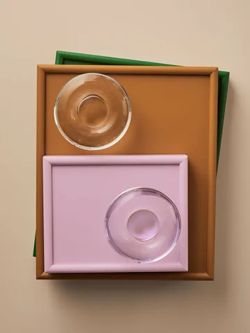 Orion Kerzenhalter Ø11x6,3 cm - Rosa - Kosta Boda