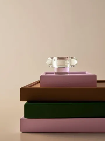 Orion Kerzenhalter Ø11x6,3 cm - Rosa - Kosta Boda