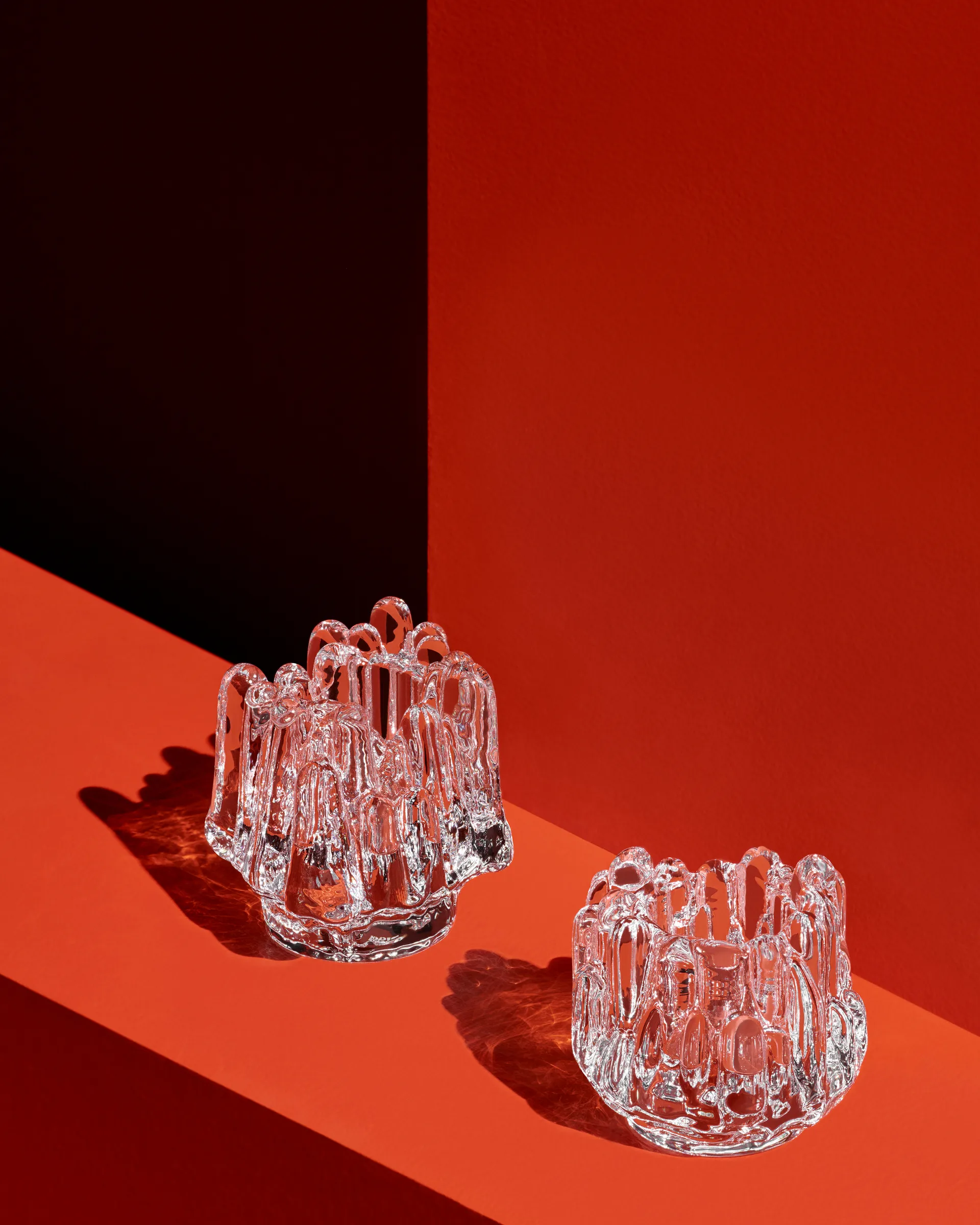 Polar Kerzenhalter 112mm, Klar Kosta Boda