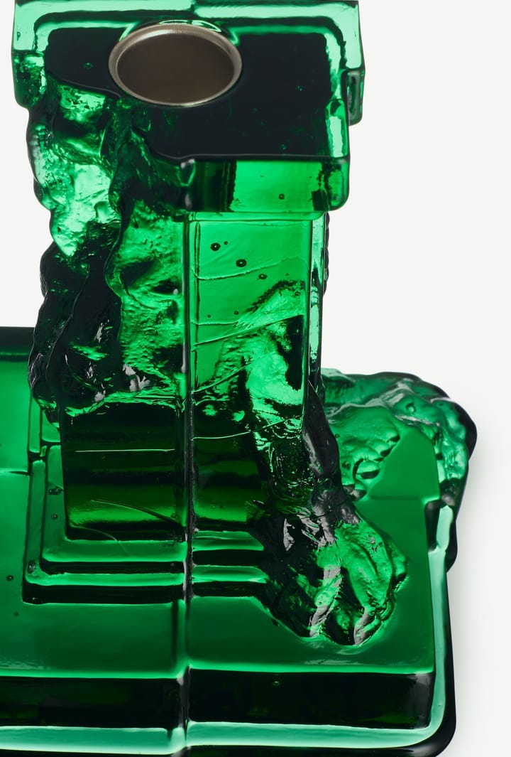 Rocky Baroque Kerzenhalter 150mm, Smaragdgrün Kosta Boda