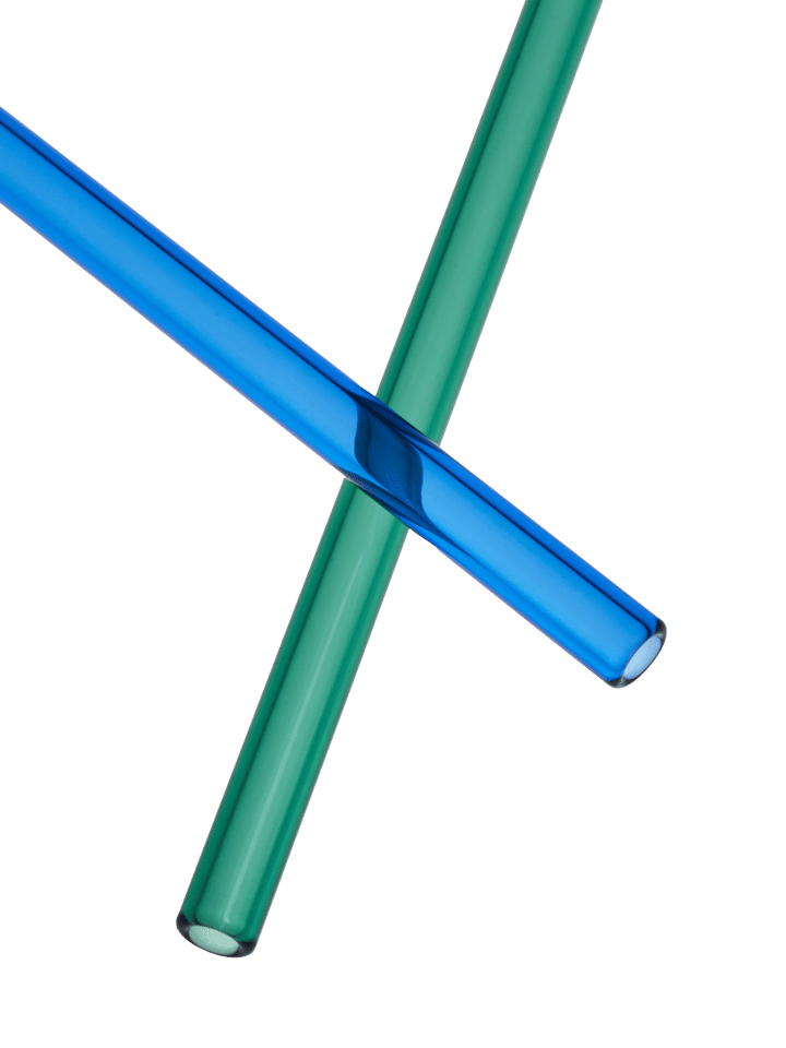 Sipsavor Strohhalme 200 mm 2er-Pack, Blau-Grün Kosta Boda