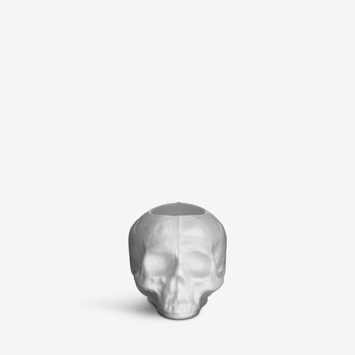 Skull Kerzenhalter 8,5 cm, Weiß Kosta Boda