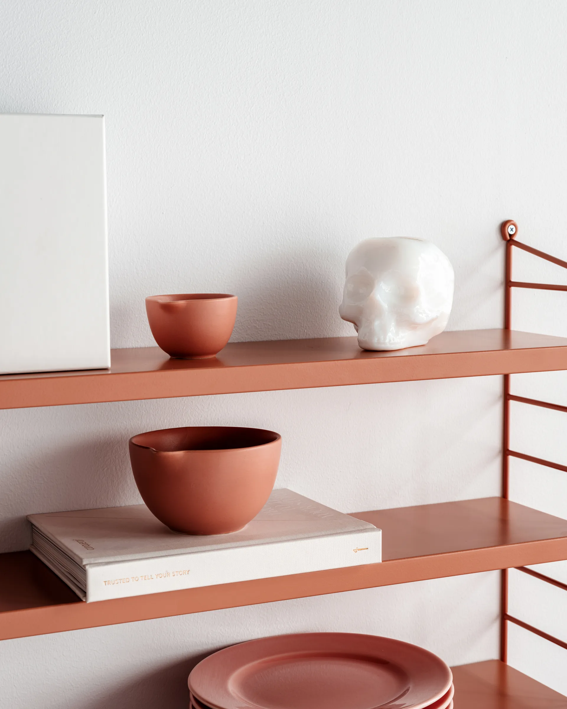 Skull Kerzenhalter 8,5 cm, Weiß Kosta Boda