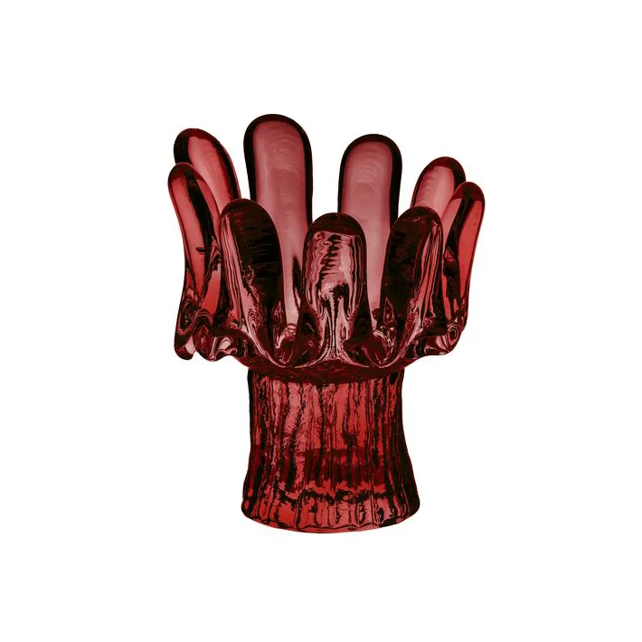 Solros Laterne 11,5 cm - Rot - Kosta Boda