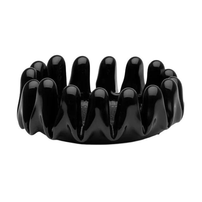 Sonnenblumen-Schale - Schwarz, 7,5 cm - Kosta Boda
