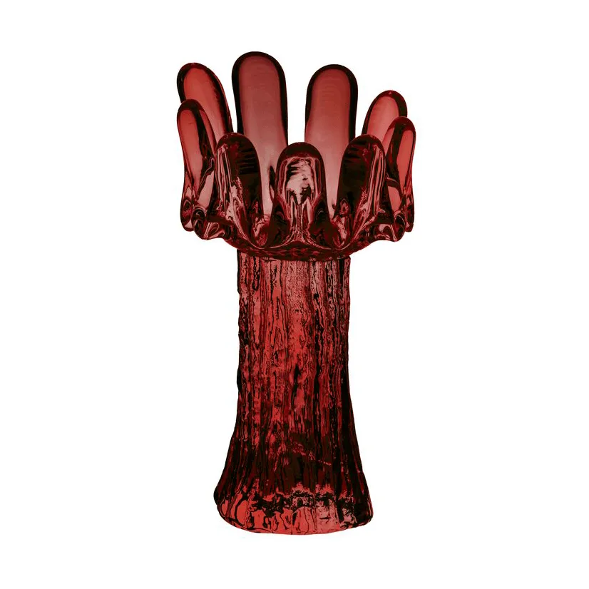 Sonnenblumen Windlicht 18 cm, Rot Kosta Boda