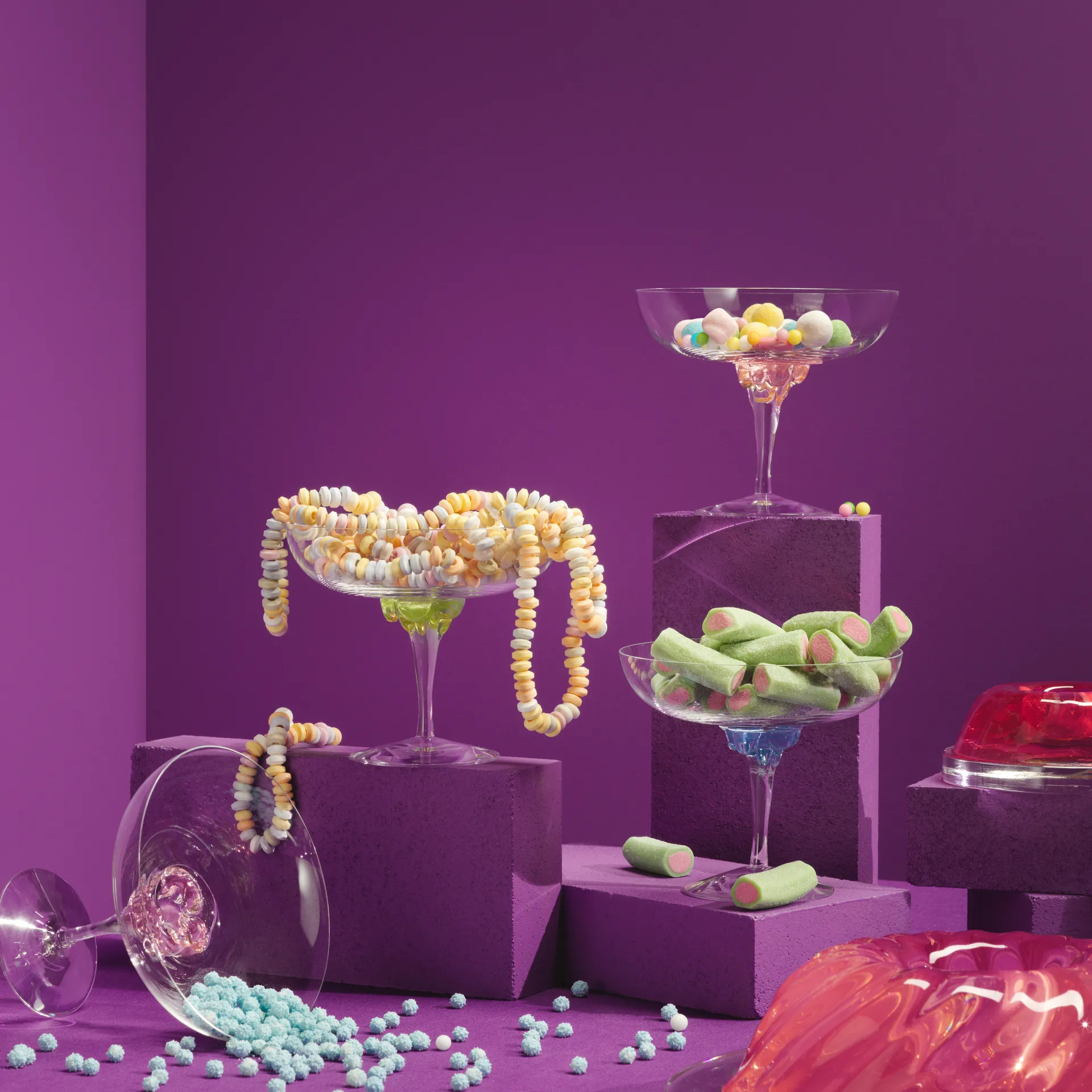 Sugar Dandy Coupeglas 32cl, Blau Kosta Boda