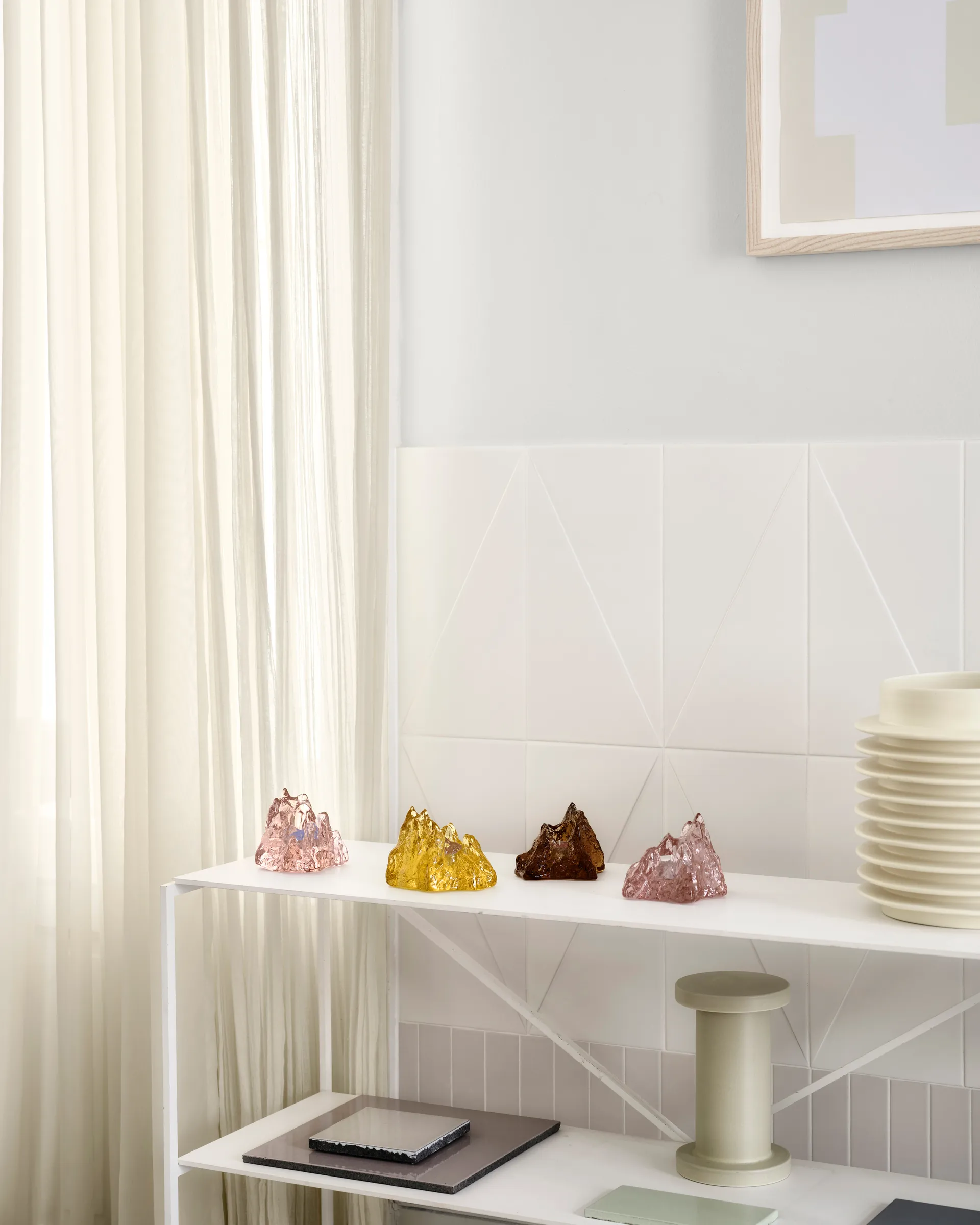 The Rock Windlicht 91 mm, Gelb Kosta Boda