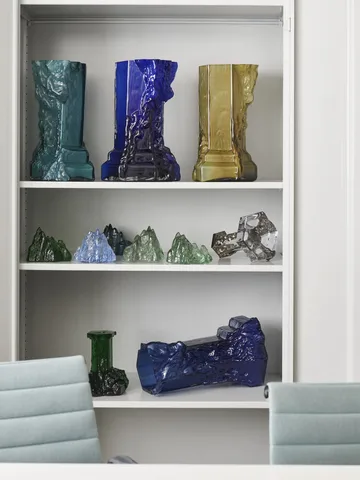 The Rock Windlicht 91 mm - Smaragd grün - Kosta Boda