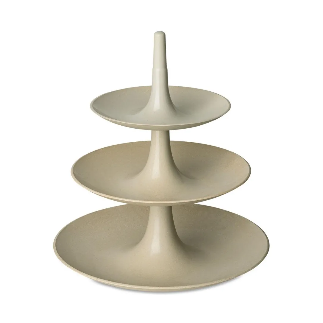 Babell Kuchenteller Etagenteller L, Nature desert sand Koziol