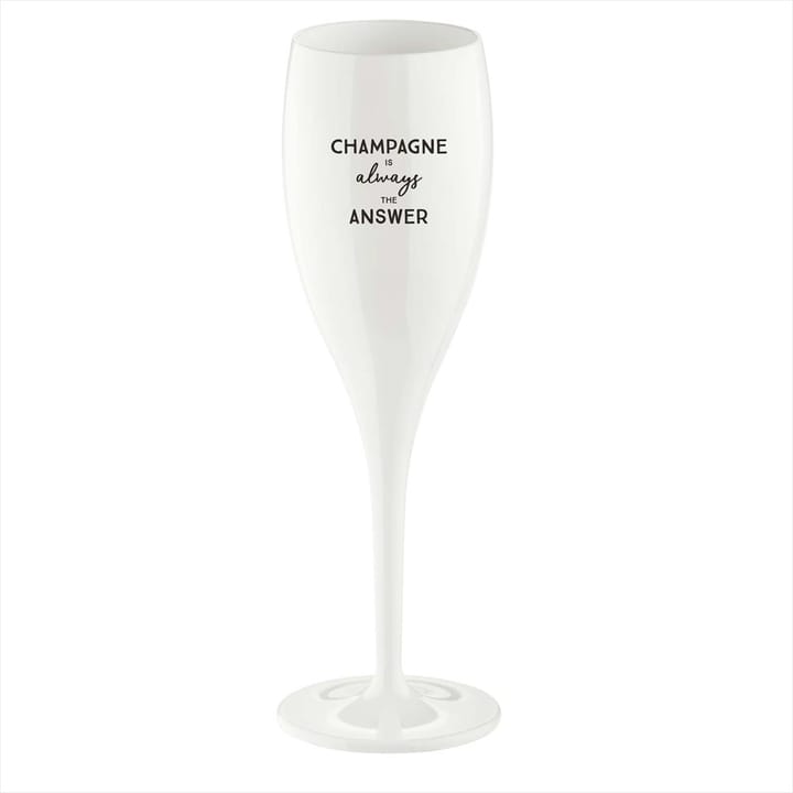 Cheers Champagnerglas 10 cl 6er-Pack, Champagne Is The Answer Koziol