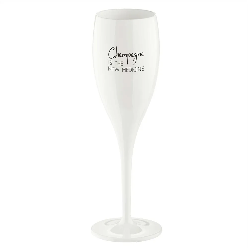 Cheers Champagnerglas 10 cl 6er-Pack, Champagne The new medicine Koziol