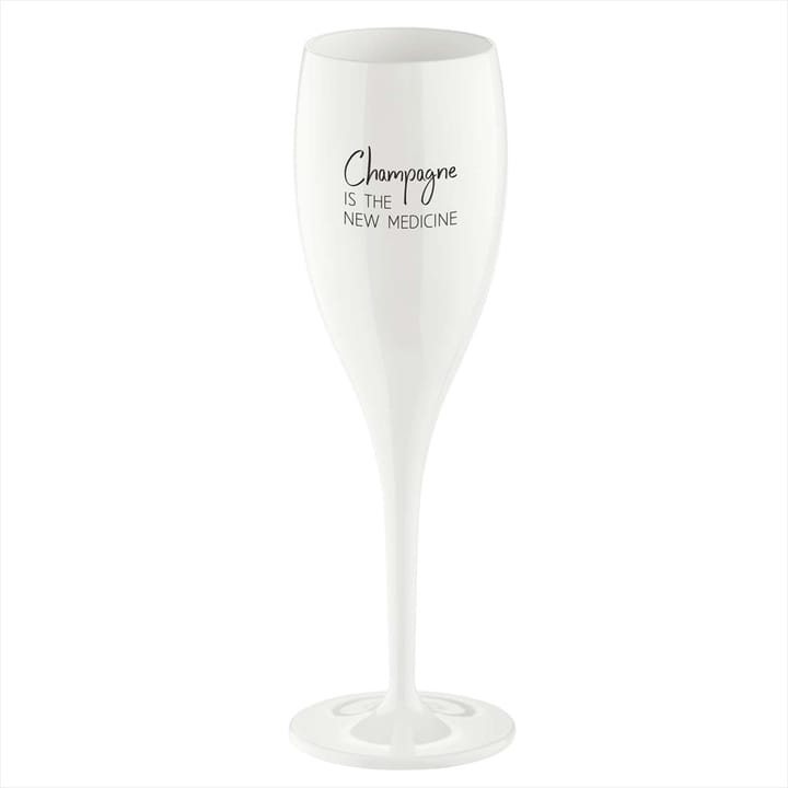 Cheers Champagnerglas 10 cl 6er-Pack - Champagne The new medicine - Koziol