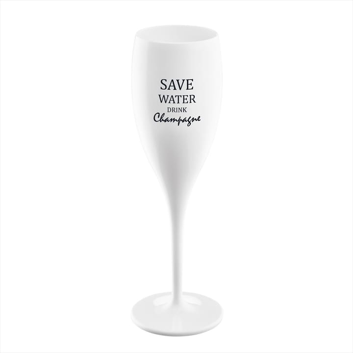 Cheers Champagnerglas 10 cl 6er-Pack - Save water drink champagne - Koziol