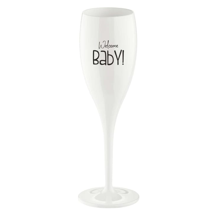 Cheers Champagnerglas 10 cl 6er-Pack - Welcome baby - Koziol