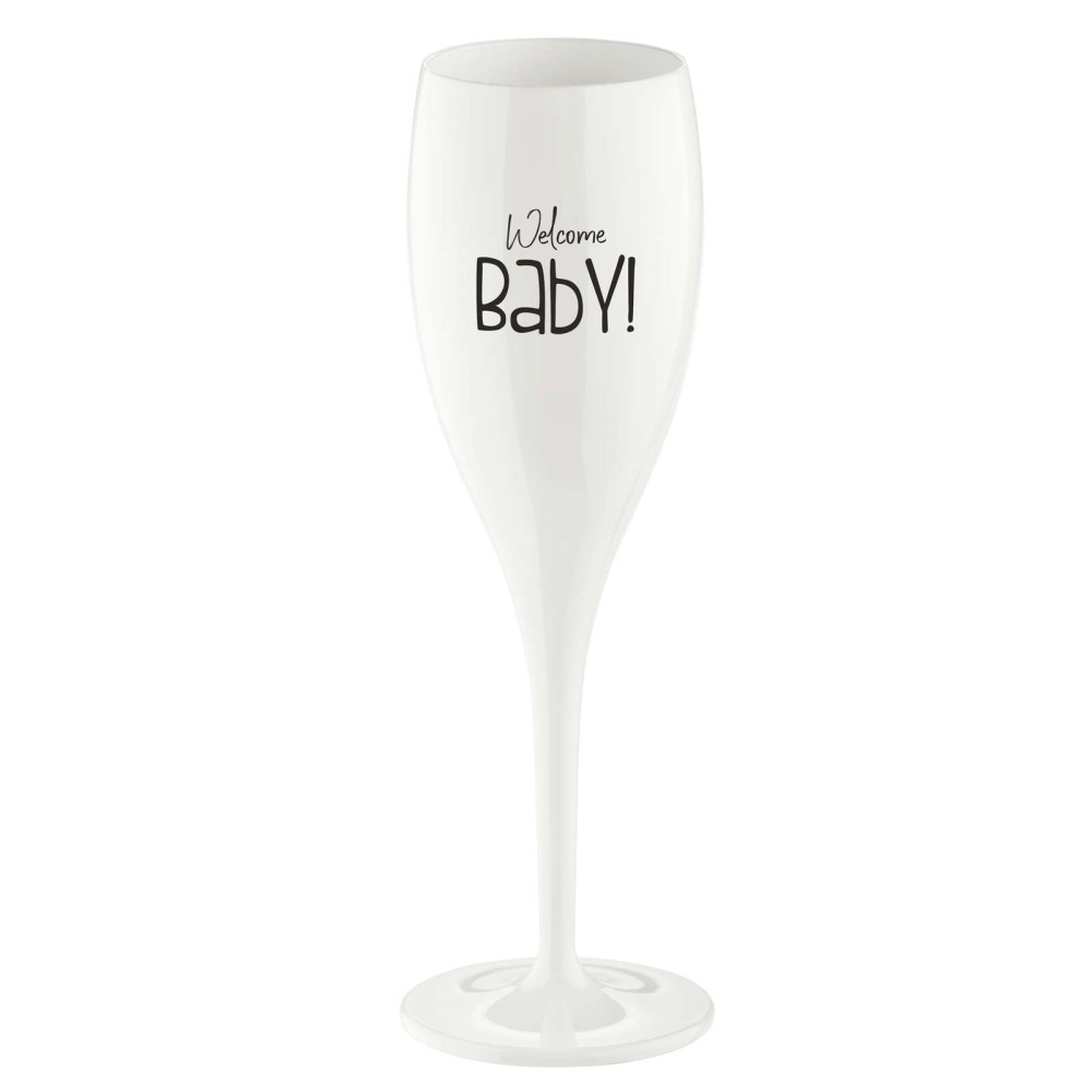 Koziol Cheers Champagnerglas 10 cl 6er-Pack Welcome baby