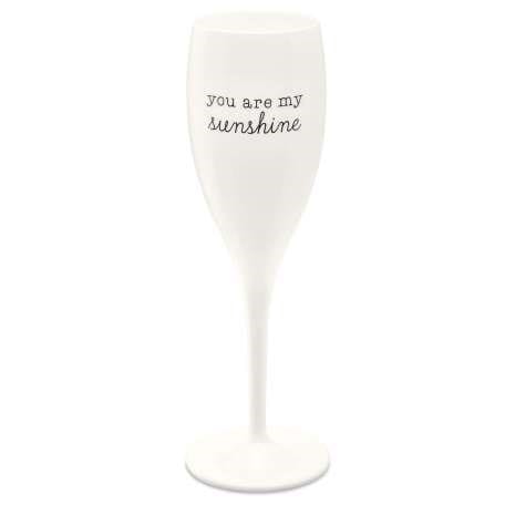 Cheers Champagnerglas 10 cl 6er-Pack - You are my sunshine - Koziol