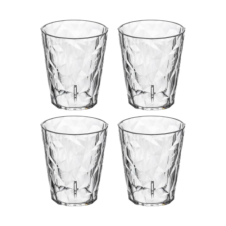 Club No. 1 Wasserglas Kunststoff 25 cl 4er Pack - Kristallklar - Koziol