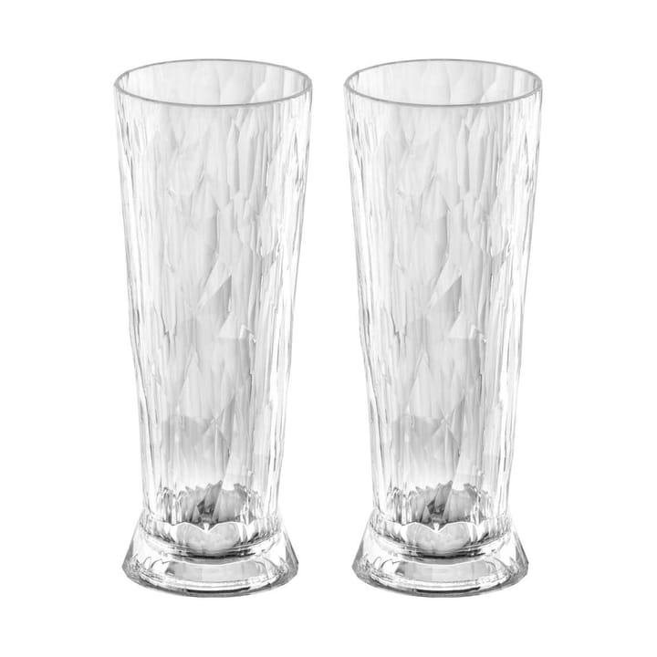 Club No. 11 Bierglas Kunststoff 50 cl 2er Pack, Kristallklar Koziol