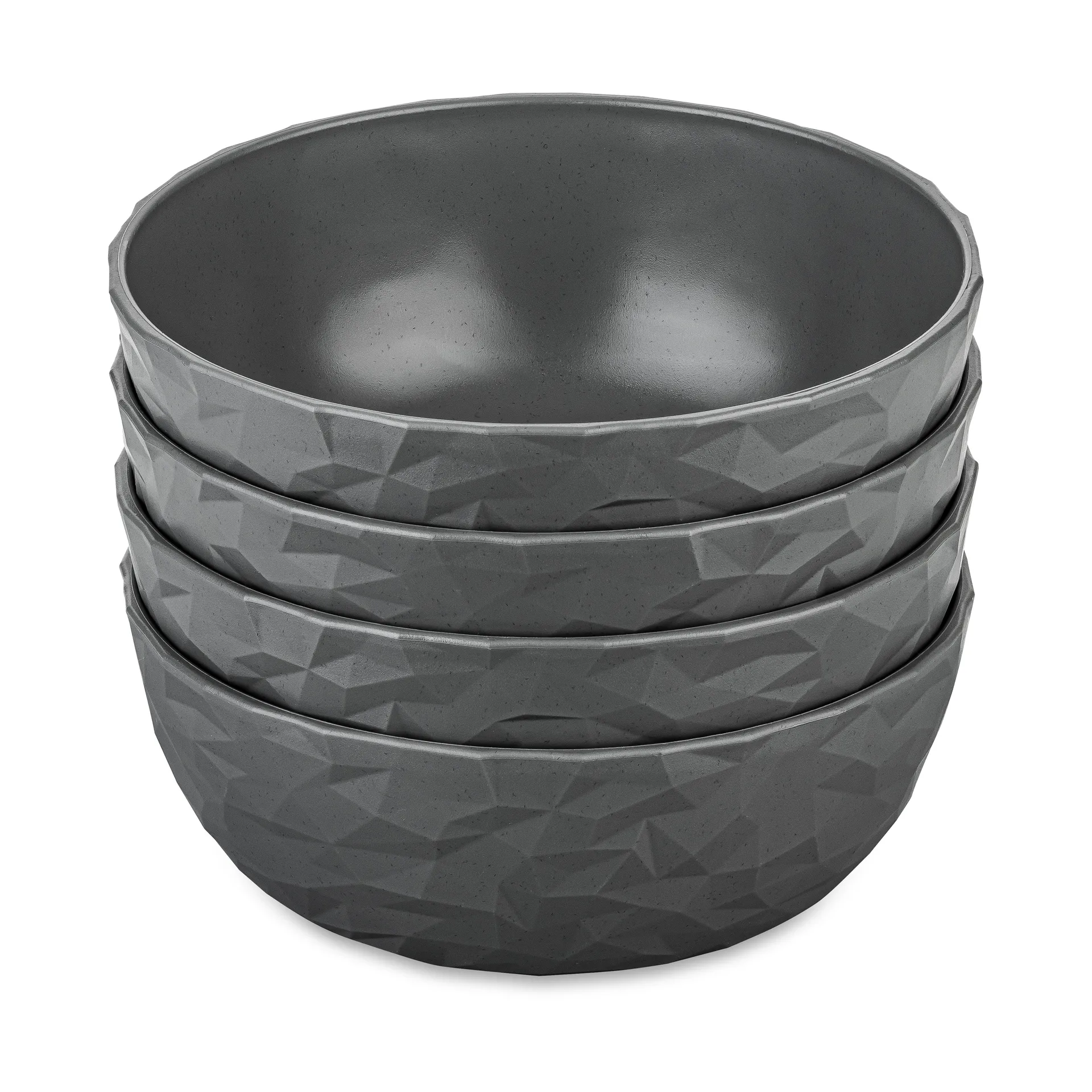 Club Schale Ø16,2 cm 4er-Pack biozirkulärer Thermoplast, Nature ash grey Koziol