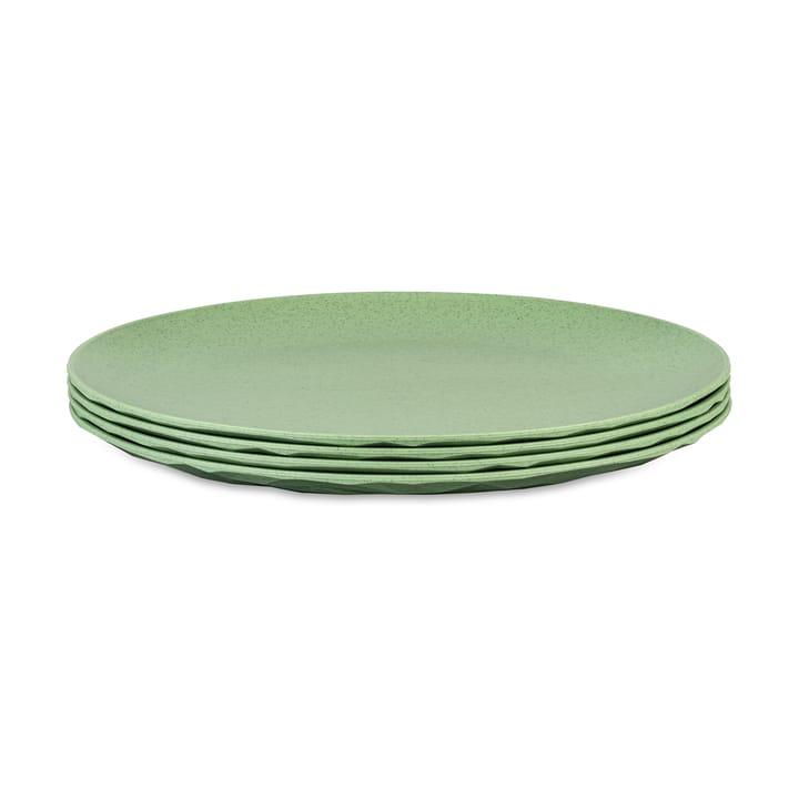 Club Teller Ø26 cm 4er-Pack biozirkulärer Thermoplast, Nature leaf green Koziol